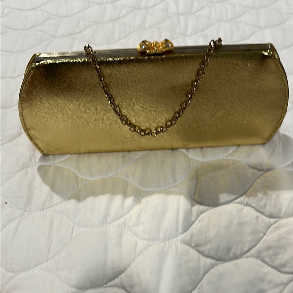 Vintage Gold Convertible Clutch Bag - Picture 7 of 7